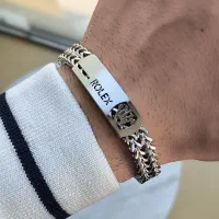 دستبند بافت مردانه رولکس استیل 5706504164|بدلیجات|تبریز, |دیوار