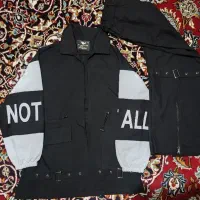 ست مانتو شلوار مشکی سفید