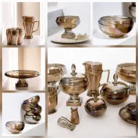 ظرف پذیرایی کریستال ارغوانی مورا