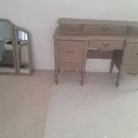 تخت خواب با دشک میز دراور|تخت و سرویس خواب|لالجین, |دیوار