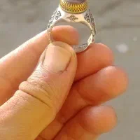 انگشتر دراگون یاقوت تاج برنجی|جواهرات|بوشهر, |دیوار