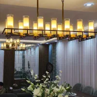 سه عدد لوستر کلاسیک مشکی طلایی|لوستر و چراغ آویز|لنگرود, |دیوار