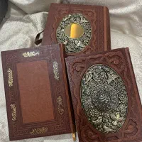 ست دیوان حافظ و سالنامه ۱۴۰۵ با قلمکاری مس
