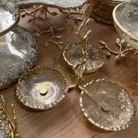 ظروف پذیرایی رزین با متریال برنج کار دست تبریز|ظروف سرو و پذیرایی|پردیس, فاز ۵|دیوار