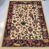 قالیچه دستباف 1/5 در 2 زیرخاکی حاشیه مسی 1404/9