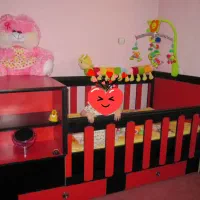 سرویس خواب کودک قابل تبدیل به نوجوان|تخت و سرویس خواب|آمل, |دیوار