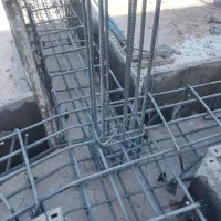اجرای اسکلت   استخر.  دیوار برشی  سقف بتنی.