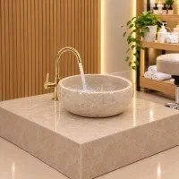 حوضچه پدیکور شیر طلایی   و سکوی   پدیکور کاملا نو