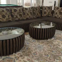 دو دست مبل راحتی ۱۲ نفره با دو تا جلو مبلی