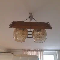 لوستر ۲ شاخه طرح گل
