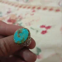 با سلام انگشتر فیروزه زیبا 12گرم عیار 925 خوش رخ