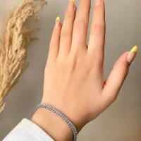 دستبند تنیسی و گوشواره بدون سوراخ