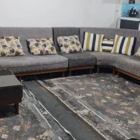 مبل L  ۷ نفره و ۲ سال استفاده شده|مبلمان خانگی و میز عسلی|اشتهارد, |دیوار