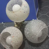 لوستر سه شاخه برفی همراه با ۳ عدد لامپ