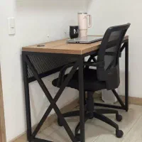 میز تحریر و کتابخانه ترکیب چوب و فلز|میز تحریر و کامپیوتر|فریمان, |دیوار