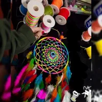 دیوارکوب دریم کچر مدل چشم نظرو(هفت چاکرا)،دستساز