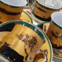 سرویس چایخوری قدیمی غروب آفتاب|کلکسیون اشیاء عتیقه|رشت, گلسار|دیوار