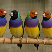فنچ گلدین|پرنده|بندرعباس, |دیوار