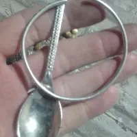 سکه کلکسیونی  شاهی دو کله وقاشق و میل نقره|کلکسیون سکه، تمبر، اسکناس|شیراز, ابیوردی|دیوار