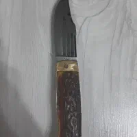 چاقوی دسته شاخی ضامن دار زنجان مارک زرین