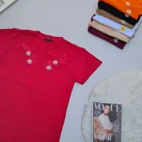 تی شرت سوپر نخ پنبه گلدوزی