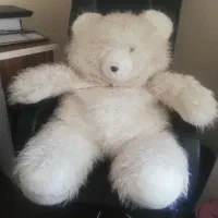 عروسک خرسی بزرگ سفید