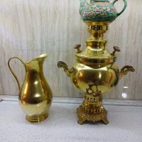 سماور زغالی با پارچ برنز|سماور، چایساز، قهوهساز|تبریز, |دیوار