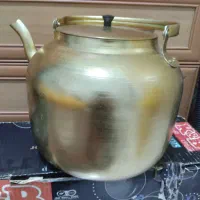 کتری طلایی رنگ خیلی بزرگ نو