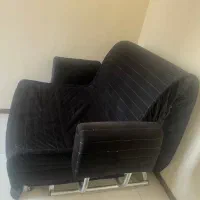 مبل تخت خواب شو مشکی یک نفره|تخت و سرویس خواب|پردیس, فاز ۱۱|دیوار