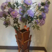 ۵ شاخه گل به رنگ یاسی برند گلد کیش