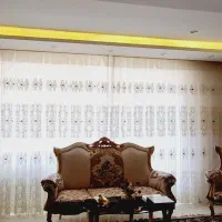 پرده ملیله دوزی تور ترک