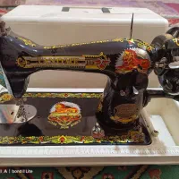 چرخ خیاطی ژانومه دستی اصلی تمیز