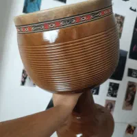 تنبک شیرانی اصفهان چوب یک تنه گردو