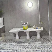 گلدان بزرگ بتنی سیمانی سنگی|گل مصنوعی|قم, زاویه|دیوار