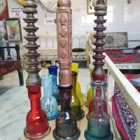 قلیون شیشه قلیان تنه چوبی قلیان|کلکسیون و سرگرمی|قم, شهرک امام حسین|دیوار