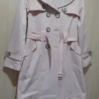 بارانی صورتی کمرنگ