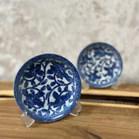 ظروف قلم ابی انتیک و قدیمی بشقاب|ظروف سرو و پذیرایی|کرمانشاه, |دیوار