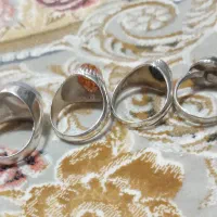 انگشتر نقره دوقاب|جواهرات|شیراز, سیاه سنگ|دیوار