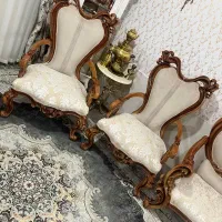 مبل سلطنتی کلاسیک چوب راش کاملا نو و آک|مبلمان خانگی و میز عسلی|سبزوار, چهارراه فرودگاه|دیوار