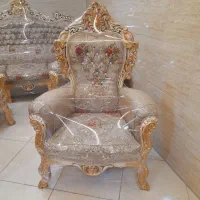 مبل استیل سلطنتی ۹نفره با میز و عسلی