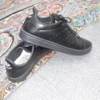 کتونی چرم مشکی دخترونه|کیف، کفش، کمربند|سنگر, |دیوار