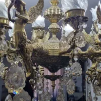 لوستر ۱۰ شاخه ی برنجی|لوستر و چراغ آویز|پاکدشت, پاکدشت (مامازند)|دیوار