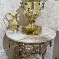 سماور زغالی برنزی روسی