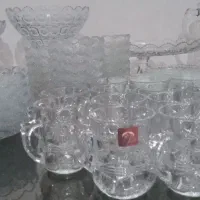 سرویس پذیرایی ۱۸نفره کریستال گل خورشیدی