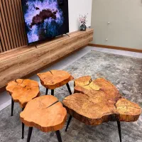 میز جلو مبلی و عسلی روستیک