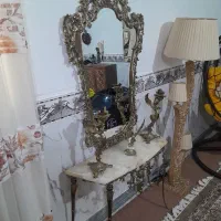 آینه شمعدان برنز