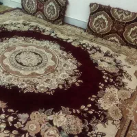 قالی سالم بدون عیب   با ۲تا پشتی|فرش|بانه, |دیوار