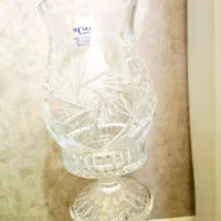 دو عدد شمعدان کریستال لهستان|لوستر و چراغ آویز|قم, باجک دو|دیوار