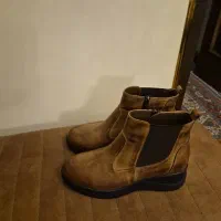 نیم بوت چرم طبیعی