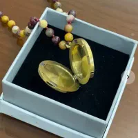 گردنبند ورق طلای لاکت دار(عکس دار)